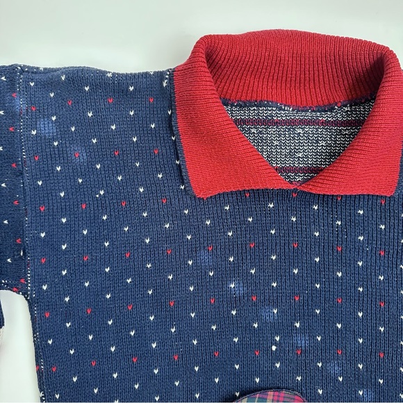 Vintage Crazy Cat Lady Bear Ugly Holiday Sweater S M - Picture 4 of 11